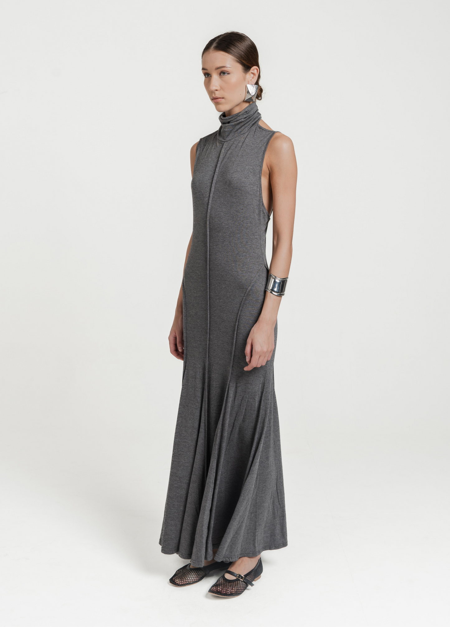 LUNA MAXI DRESS - GREY