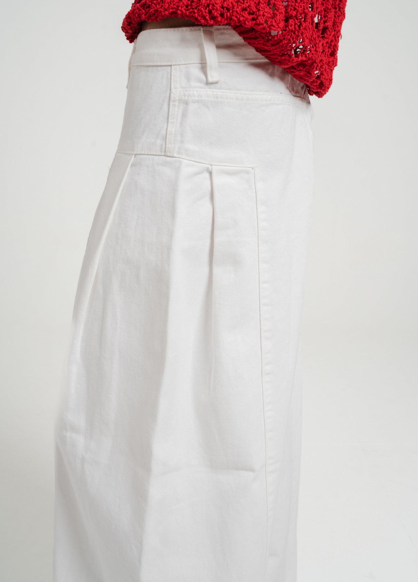 PARSONS WIDE LEG DENIM - WHITE