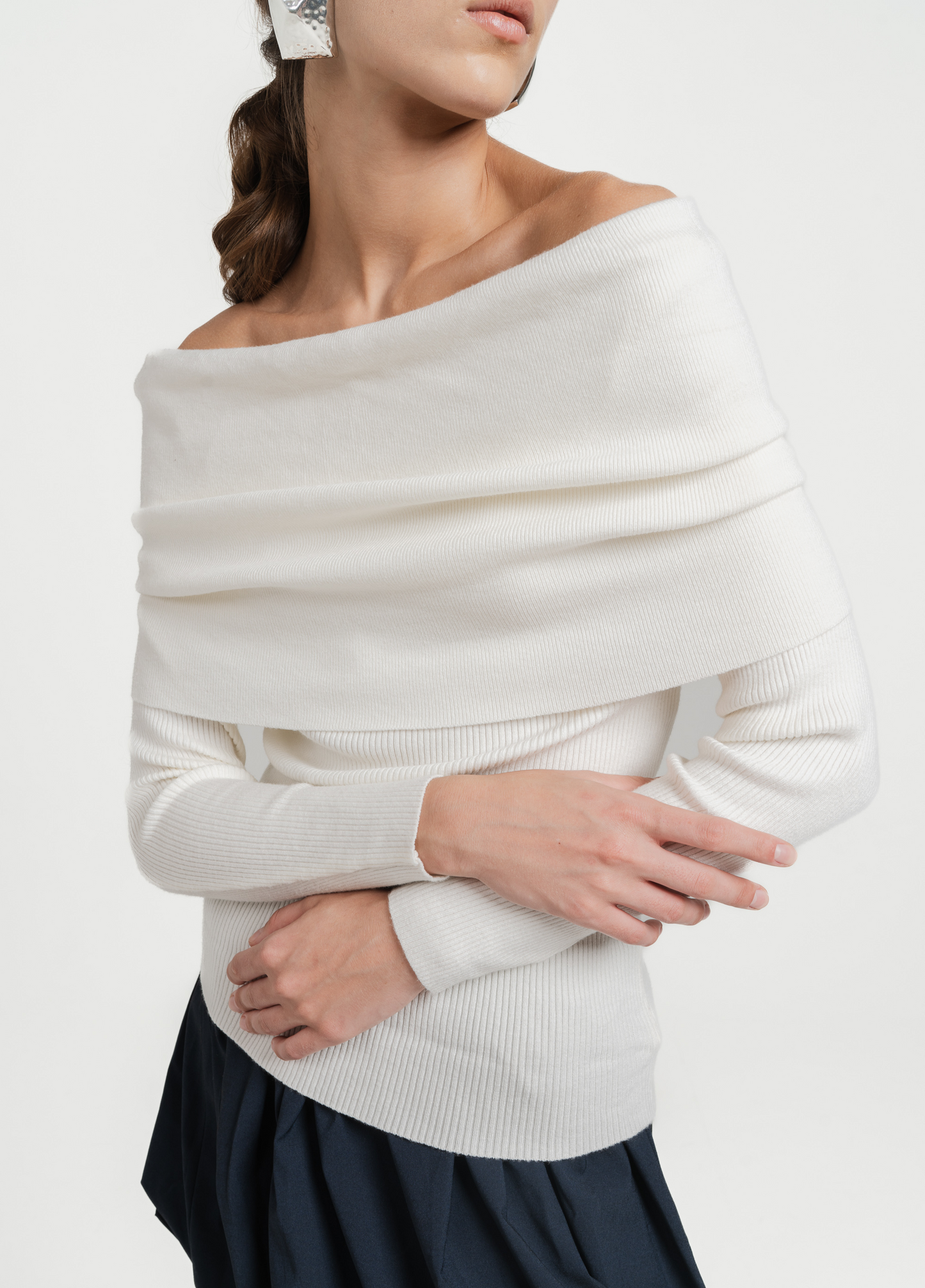 LEA OFF SHOULDER TOP - IVORY